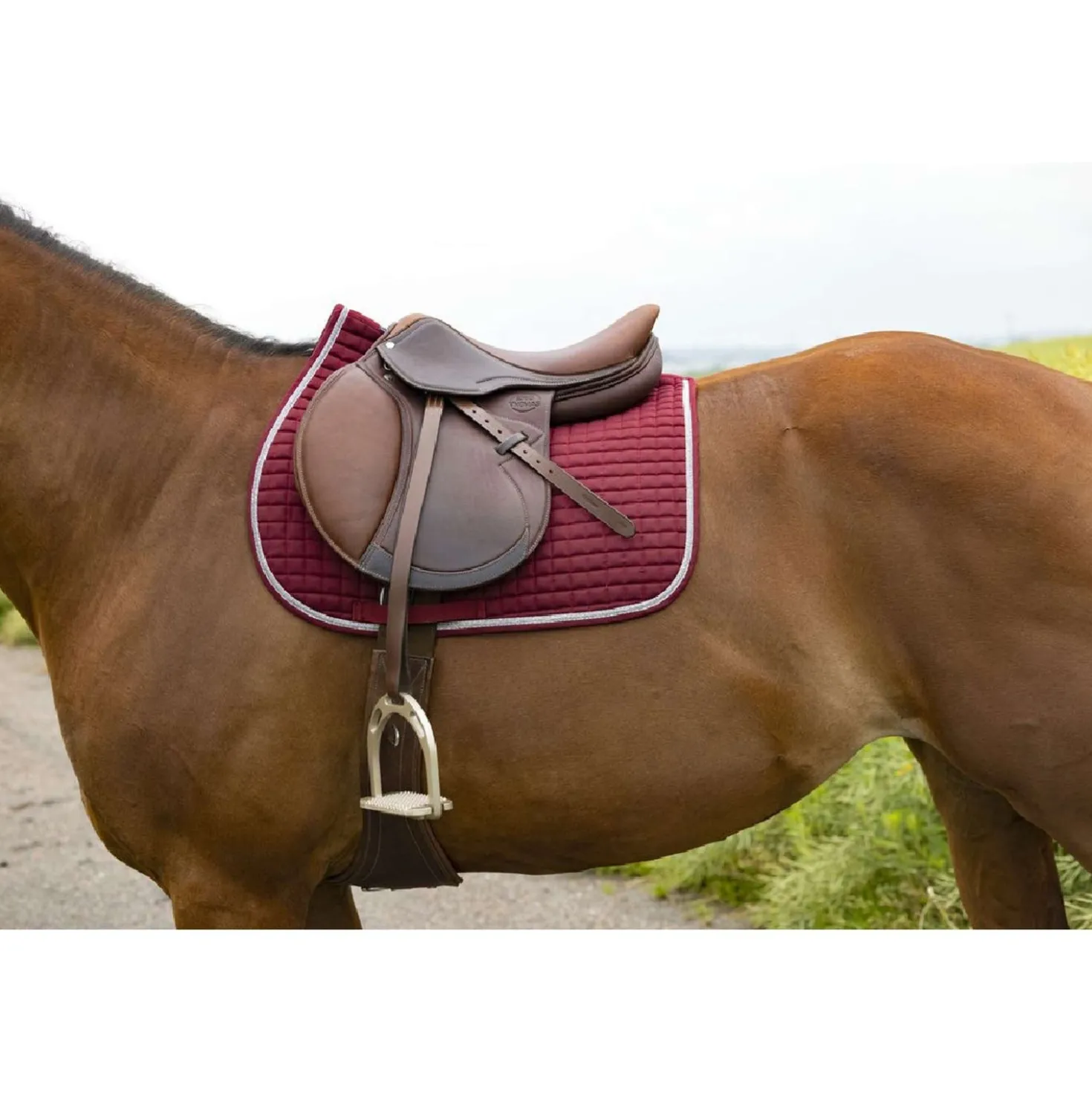 Riding World Zadeldekje Girly Bordeaux