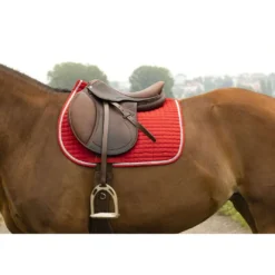 Riding World Zadeldekje Girly Rood