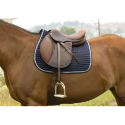 Riding World Zadeldekje Girly Navy