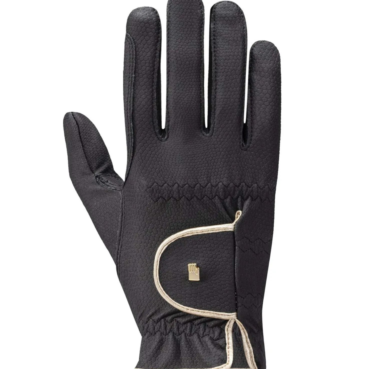 Roeckl Rijhandschoenen Lona Zwart/Goud