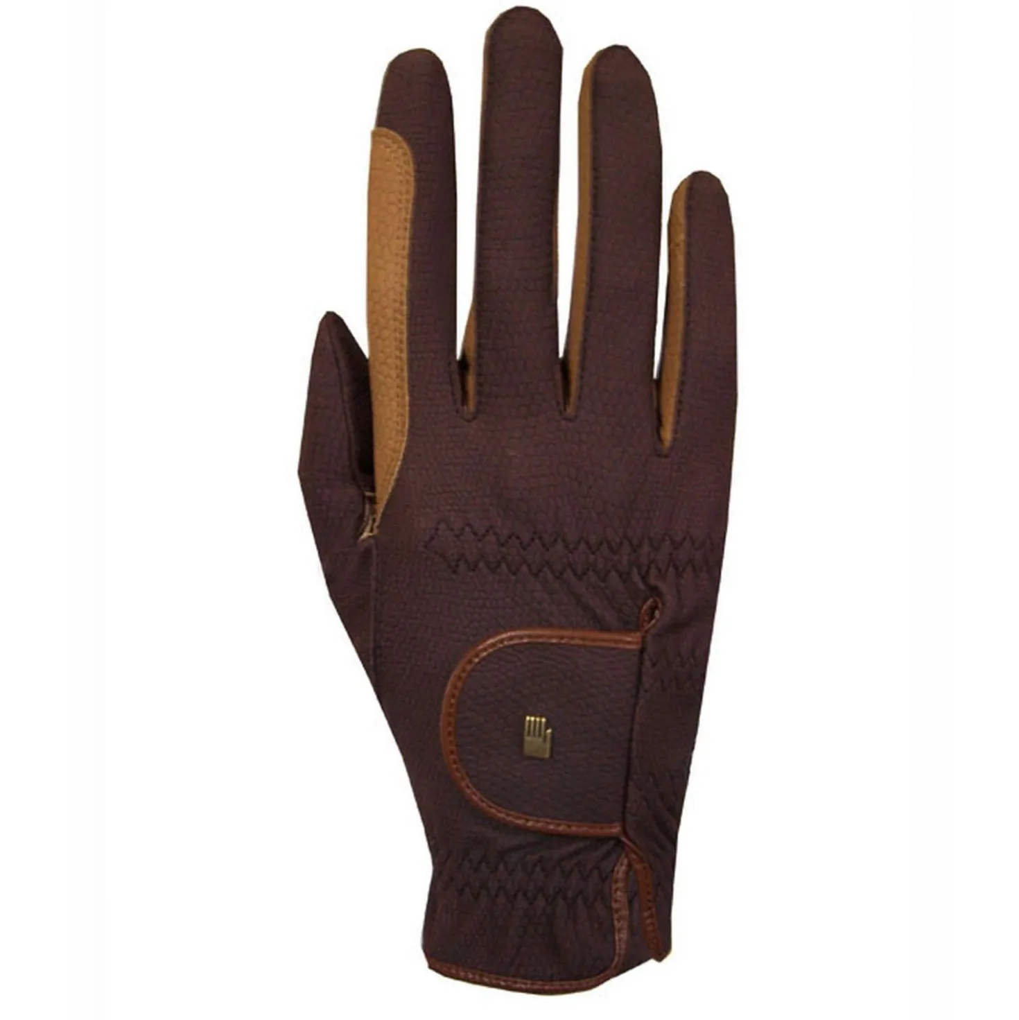 Roeckl Rijhandschoenen Malta Roeck-Grip Bicolor Zomer Mokka/Caramel