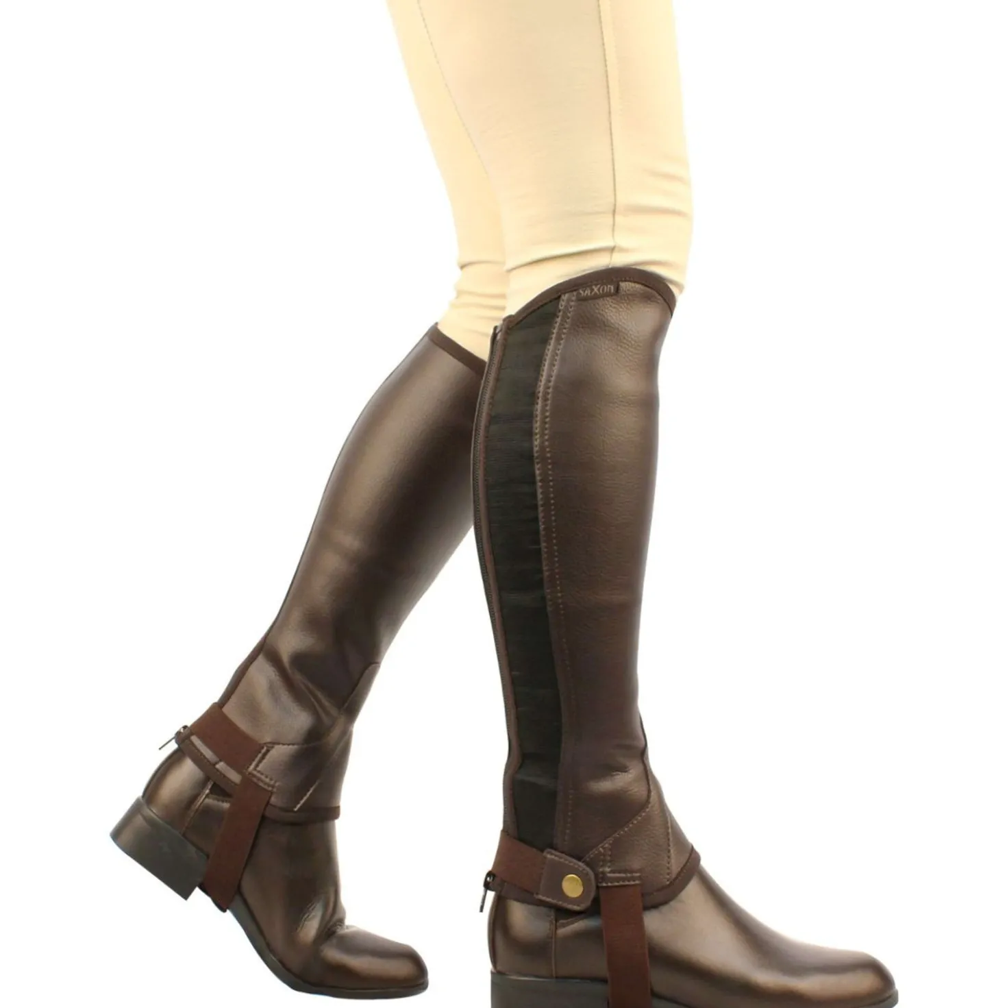 Saxon Chaps Equileather Bruin