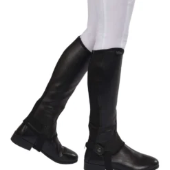 Saxon Chaps Equileather Zwart
