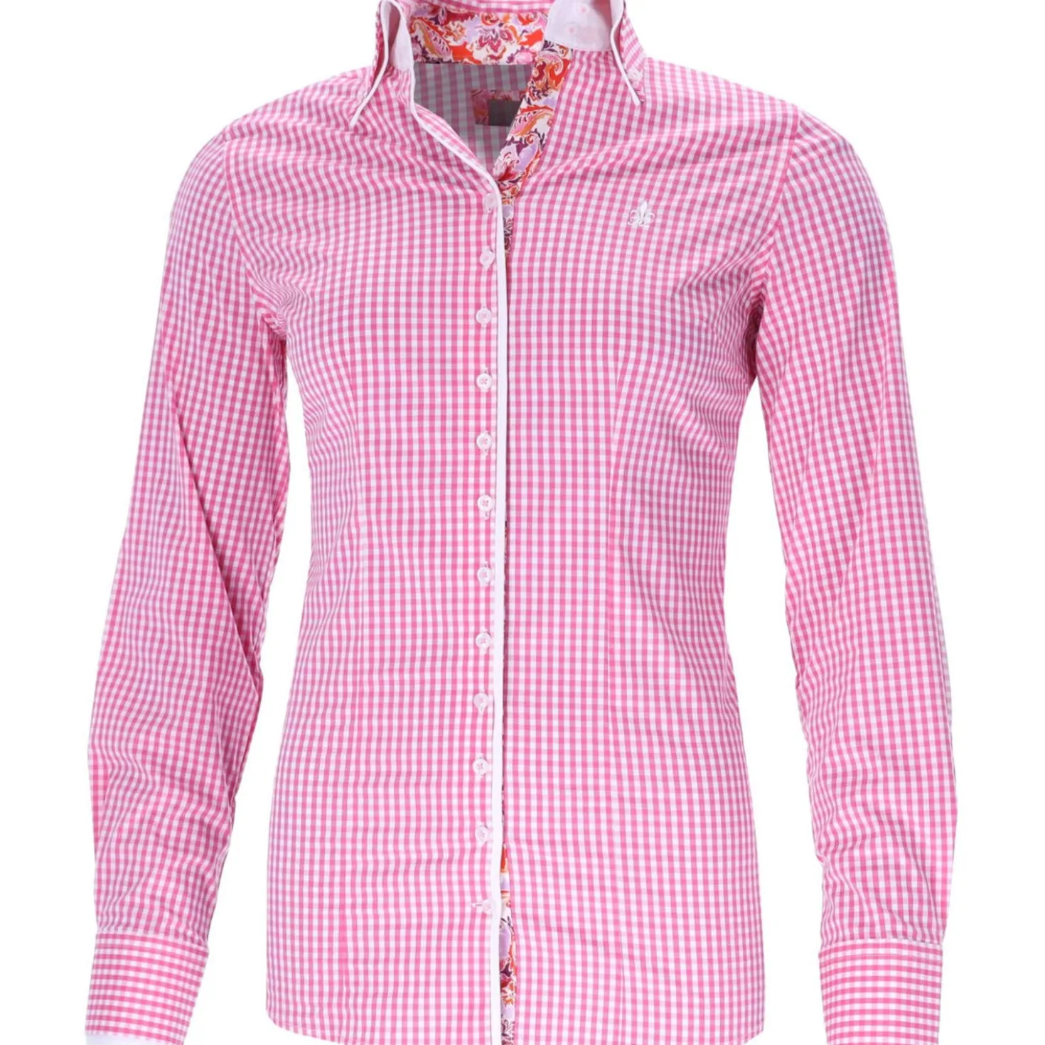 Schockemöhle Blouse FDL Eleonora Paisley L Wit/Roze