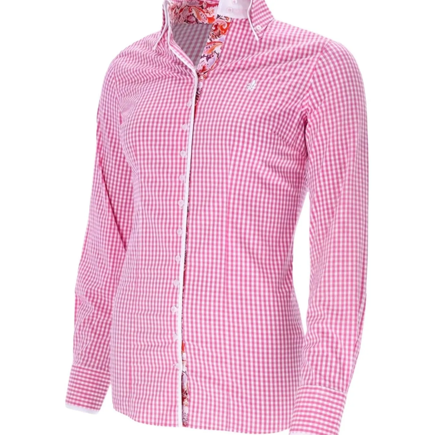 Schockemöhle Blouse FDL Eleonora Paisley L Wit/Roze