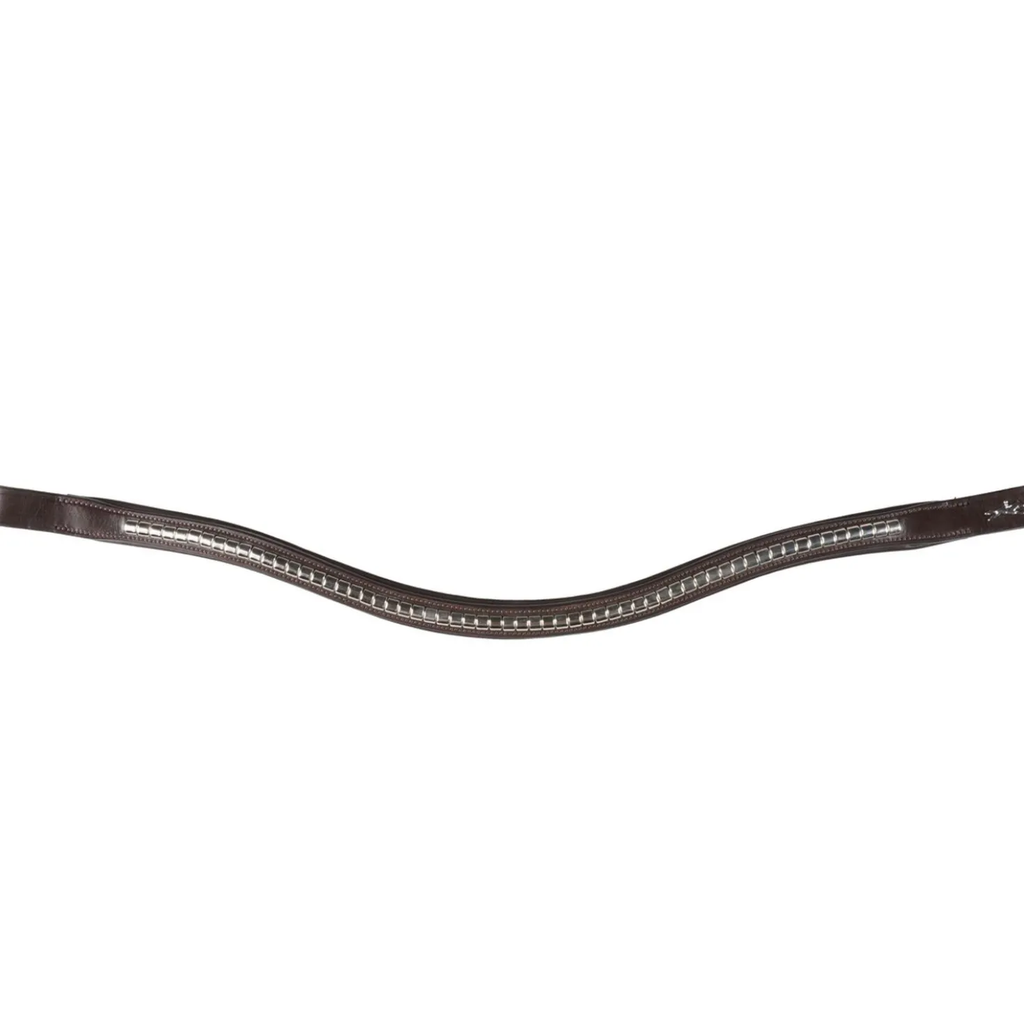 Schockemöhle Frontriem Clincher Select Wave Espresso/Zilver