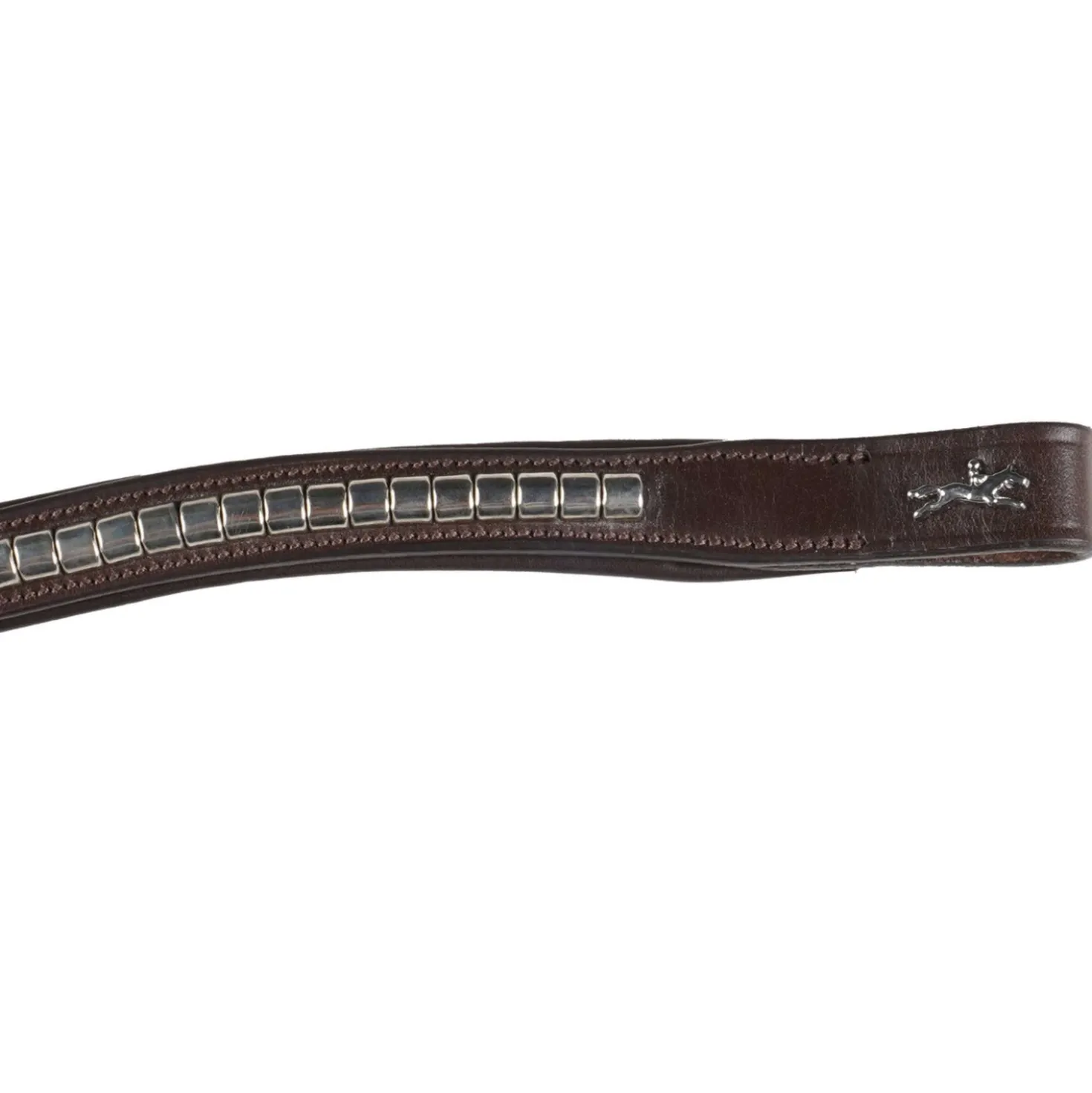 Schockemöhle Frontriem Clincher Select Wave Espresso/Zilver