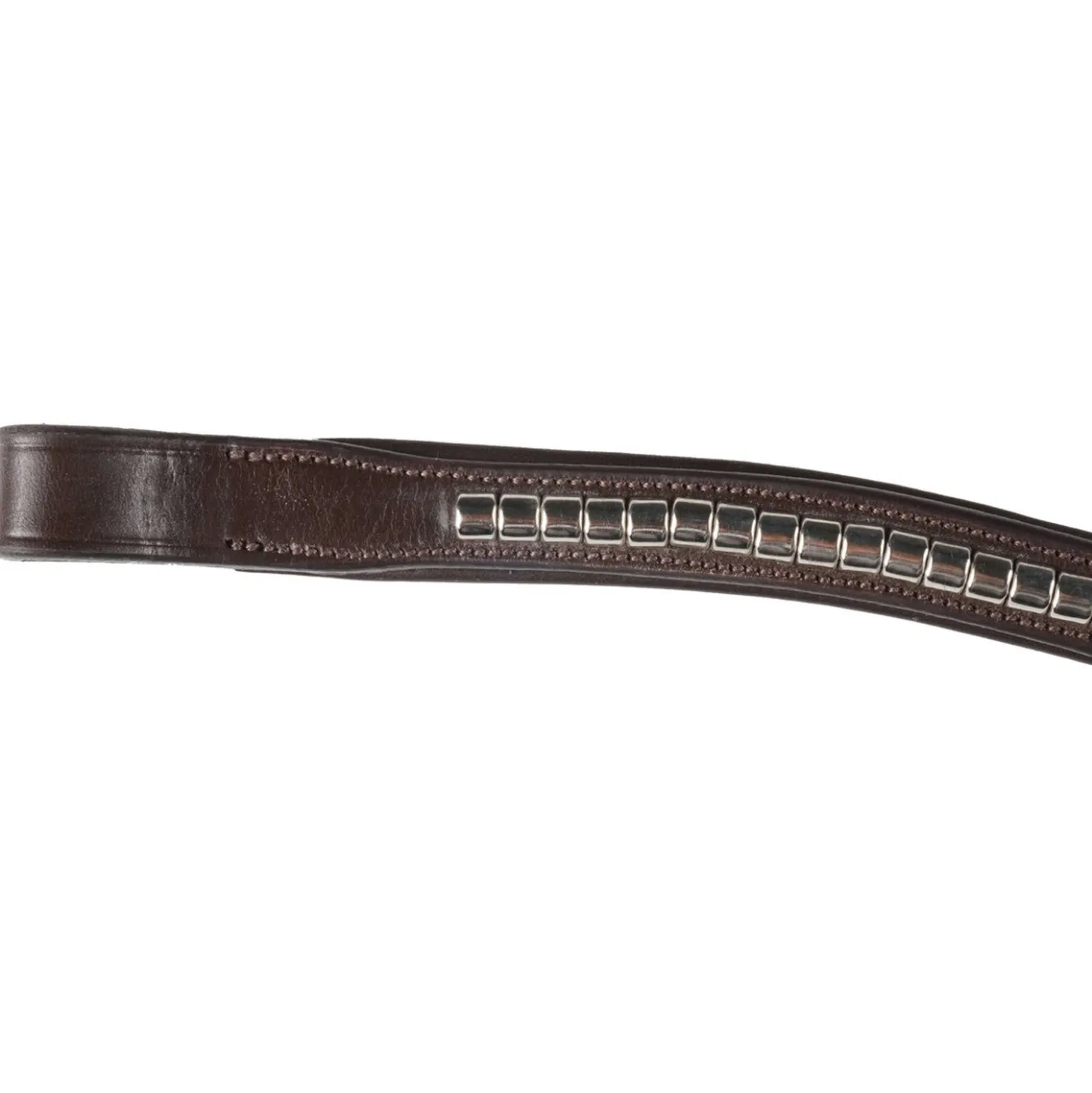 Schockemöhle Frontriem Clincher Select Wave Espresso/Zilver