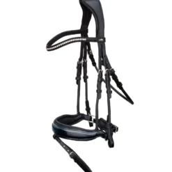Schockemöhle Hoofdstel Premium sports Malibu Zwart/Patent/Zilver