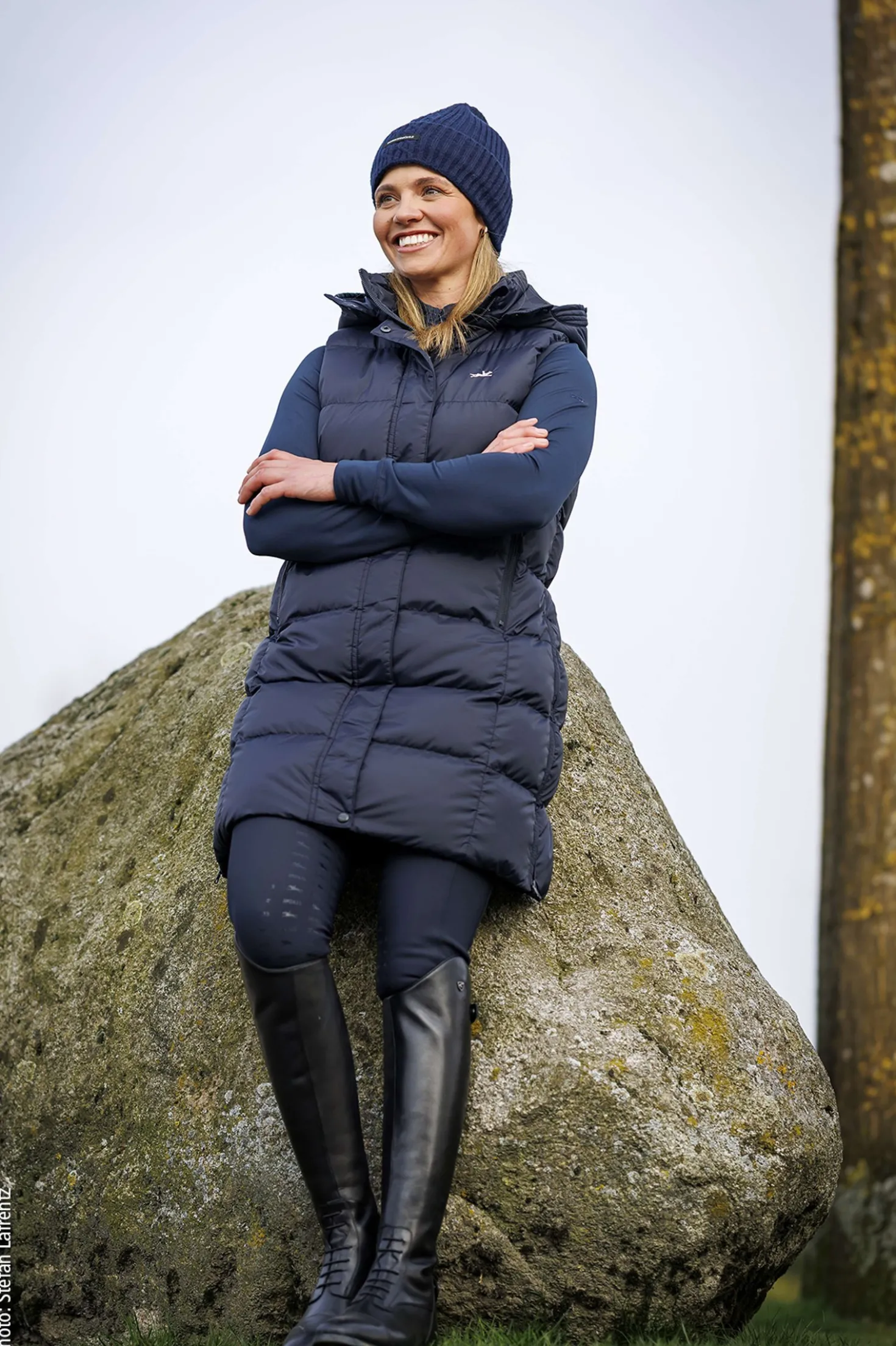 Schockemöhle Lange Bodywarmer SPTilly Donker Navy