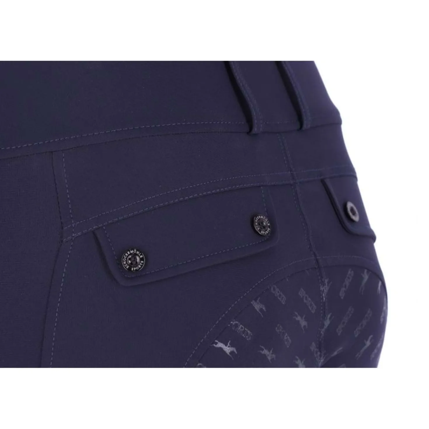 Schockemöhle Rijbroek SPCarola Full Grip Donkerblauw