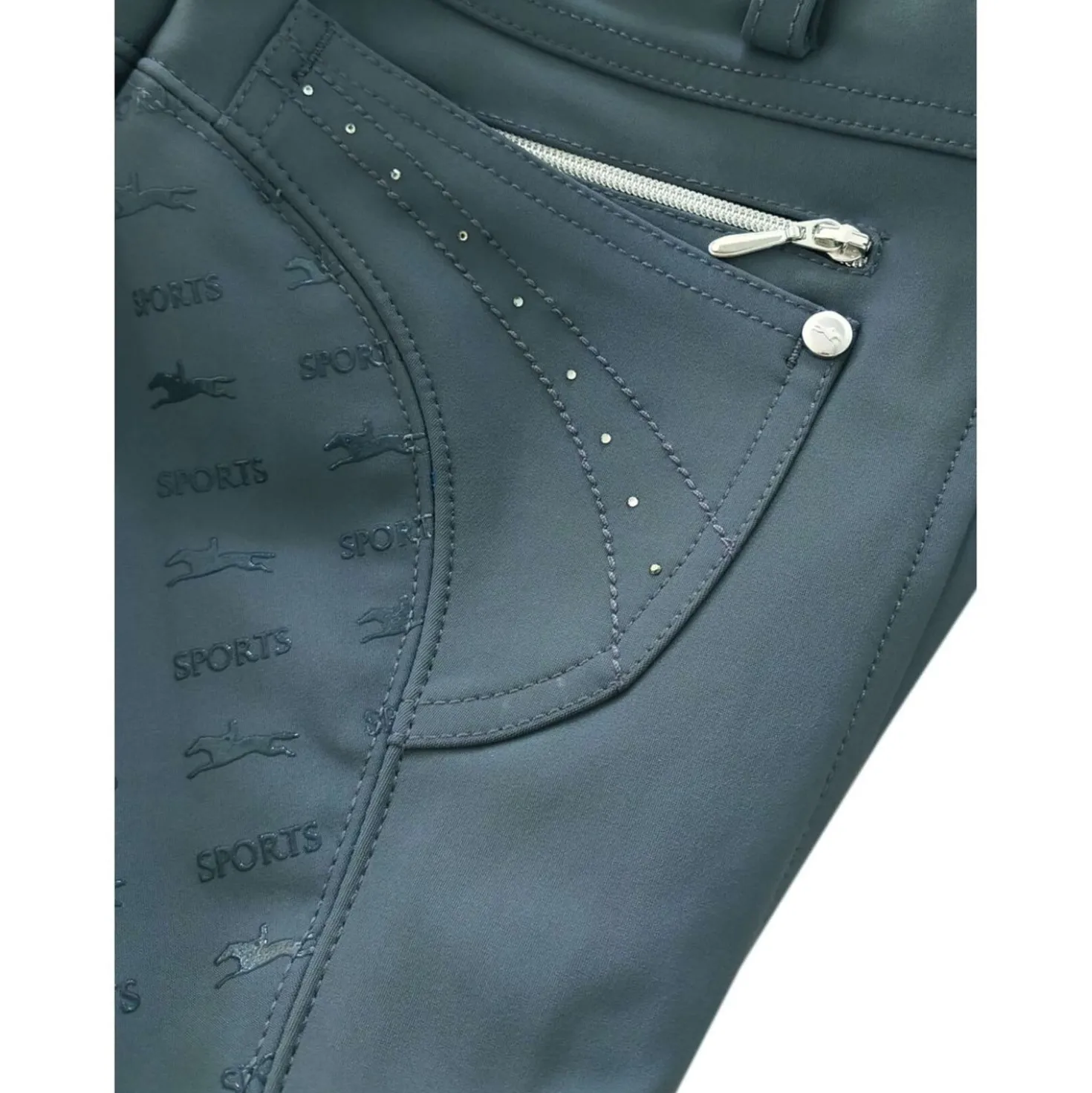 Schockemöhle Rijbroek Victory Full Grip Graphite