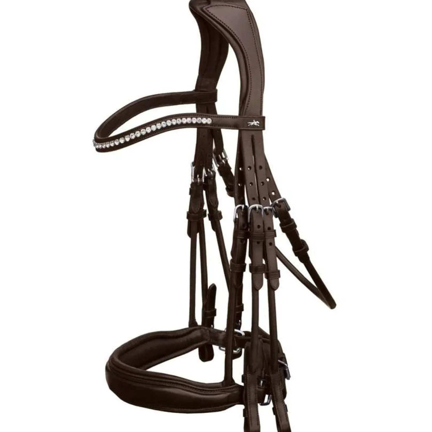 Schockemöhle Stang en Trens Hoofdstel Classic Line Venice Espresso/Zilver