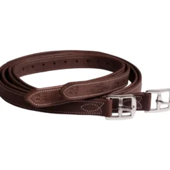 Schockemöhle Stijgbeugelriemen Chantilly Espresso/Cream/Zilver