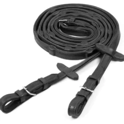 Schockemöhle Teugels Durasoft Grip Rubber Zwart/Zilver