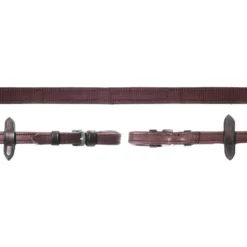 Schockemöhle Teugels Durasoft Grip Rubber Donkerbruin/Zilver