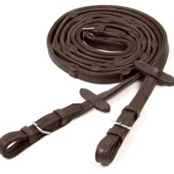 Schockemöhle Teugels Durasoft Grip Rubber Donkerbruin/Zilver