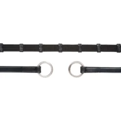 Schockemöhle Teugels met Stops en Ring Zwart/Zilver