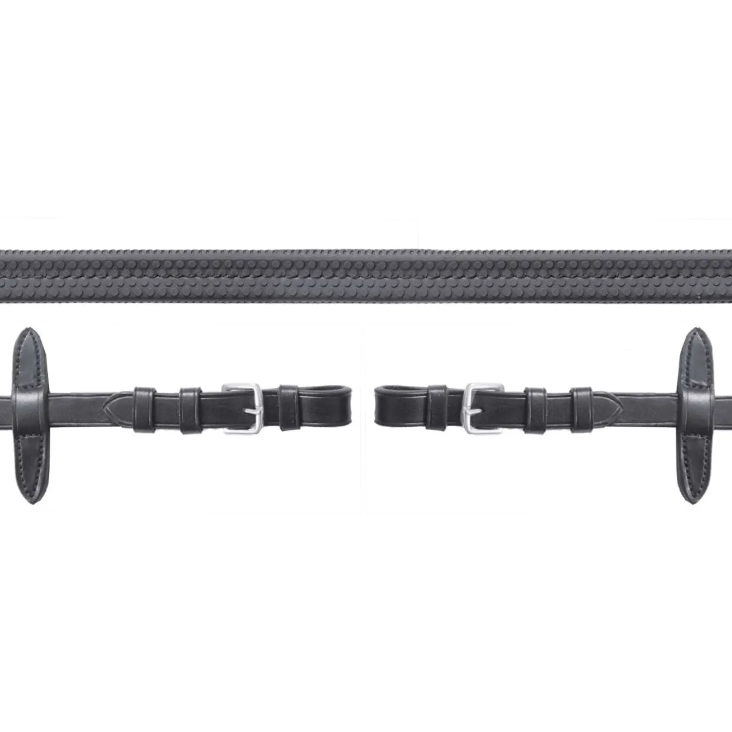 Schockemöhle Teugels Neo Line Rubber Zwart/Zilver