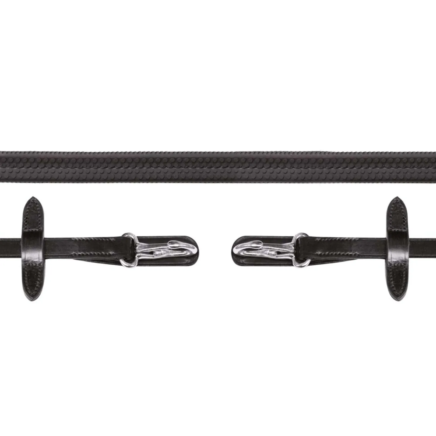 Schockemöhle Teugels Neo Line Rubber Clip Zwart/Zilver