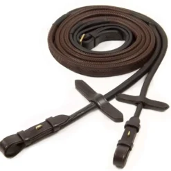 Schockemöhle Teugels Premium Rubber Donkerbruin/Goud