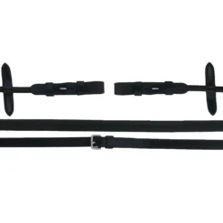 Schockemöhle Teugels Premium Rubber Zwart/Zilver
