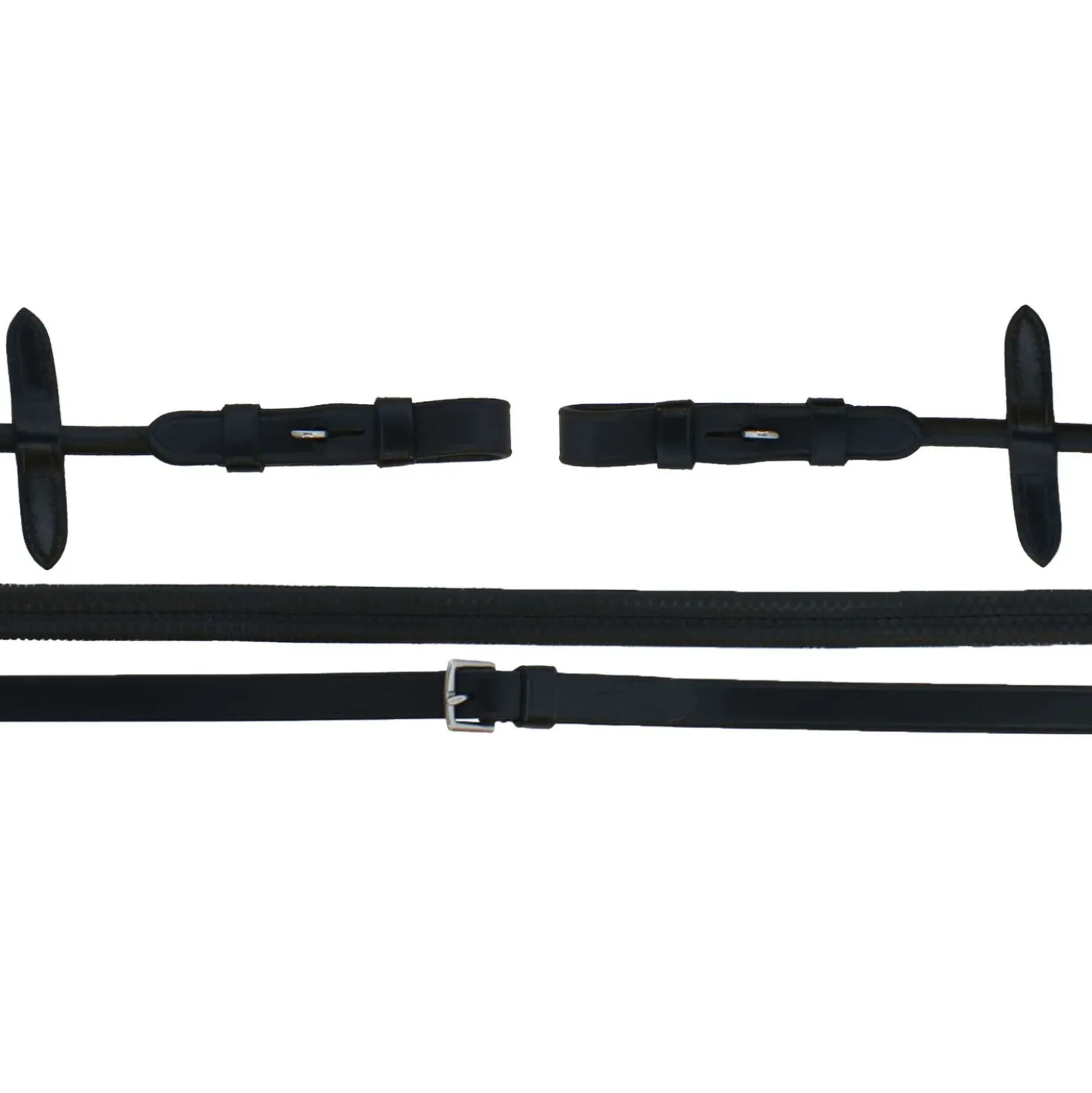 Schockemöhle Teugels Premium Rubber Zwart/Zilver