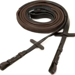 Schockemöhle Teugels Rubber Donkerbruin/Zilver