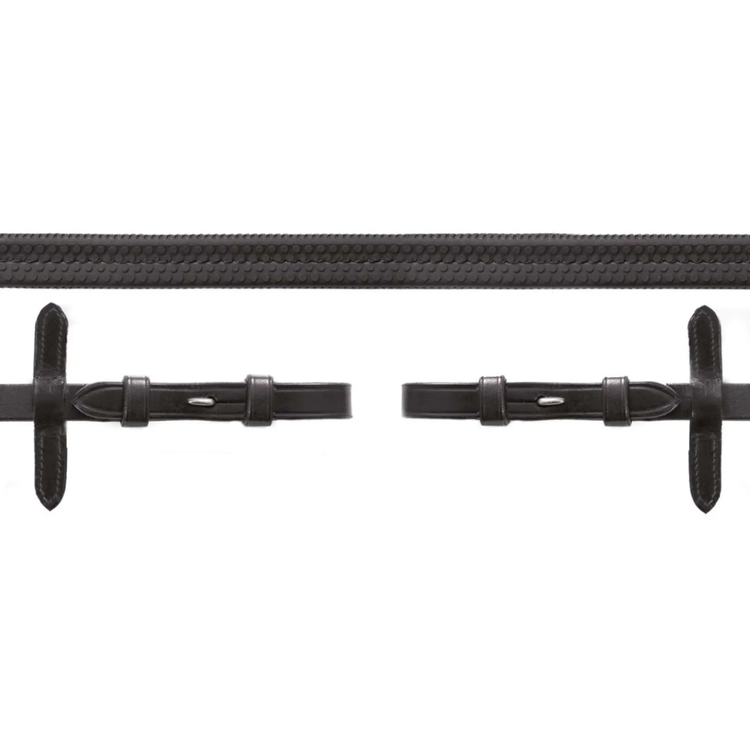 Schockemöhle Teugels Rubber Zwart/Zilver