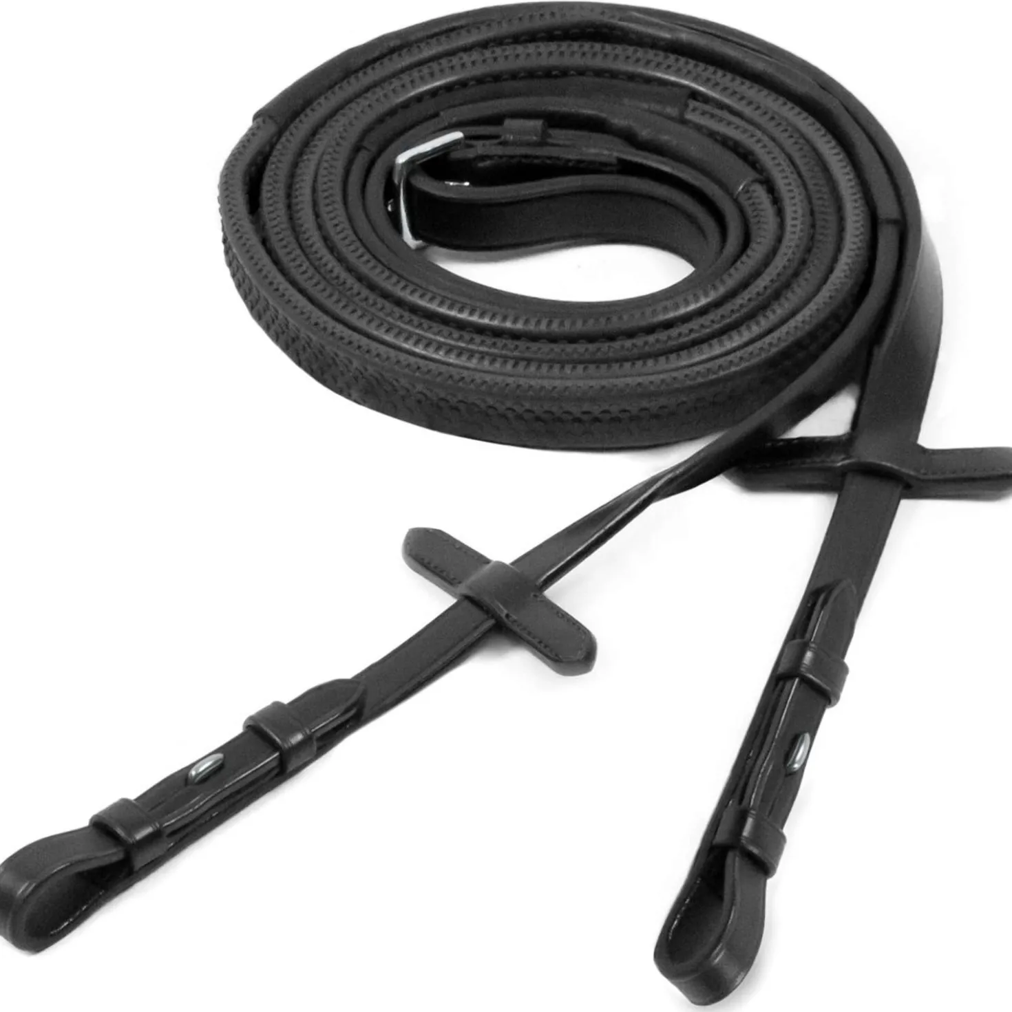 Schockemöhle Teugels Rubber Zwart/Zilver
