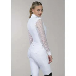 Schockemöhle Wedstrijdshirt SPAlicia Lange mouwen Optical White