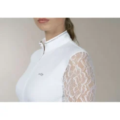 Schockemöhle Wedstrijdshirt SPAlicia Lange mouwen Optical White