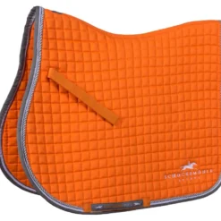 Schockemöhle Zadeldekje Neo Star Springen Oranje/Grijs