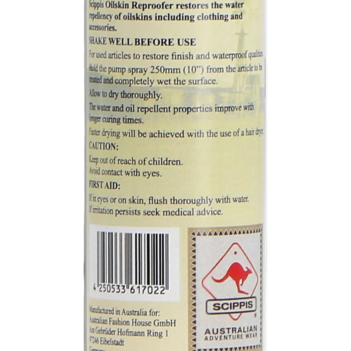 Scippis Spray Wax Reproofer