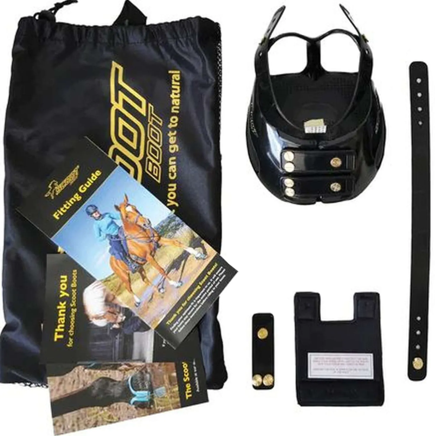 Scoot Boot Hoefschoen Slim Single Pony Zwart