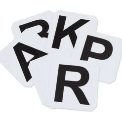 Shires Bakletters Sticker White