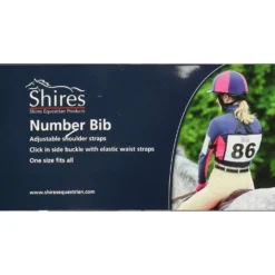 Shires Nummerhouder Eventing Black