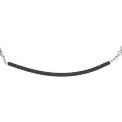 Shires Stalketting rubber met ketting Zwart