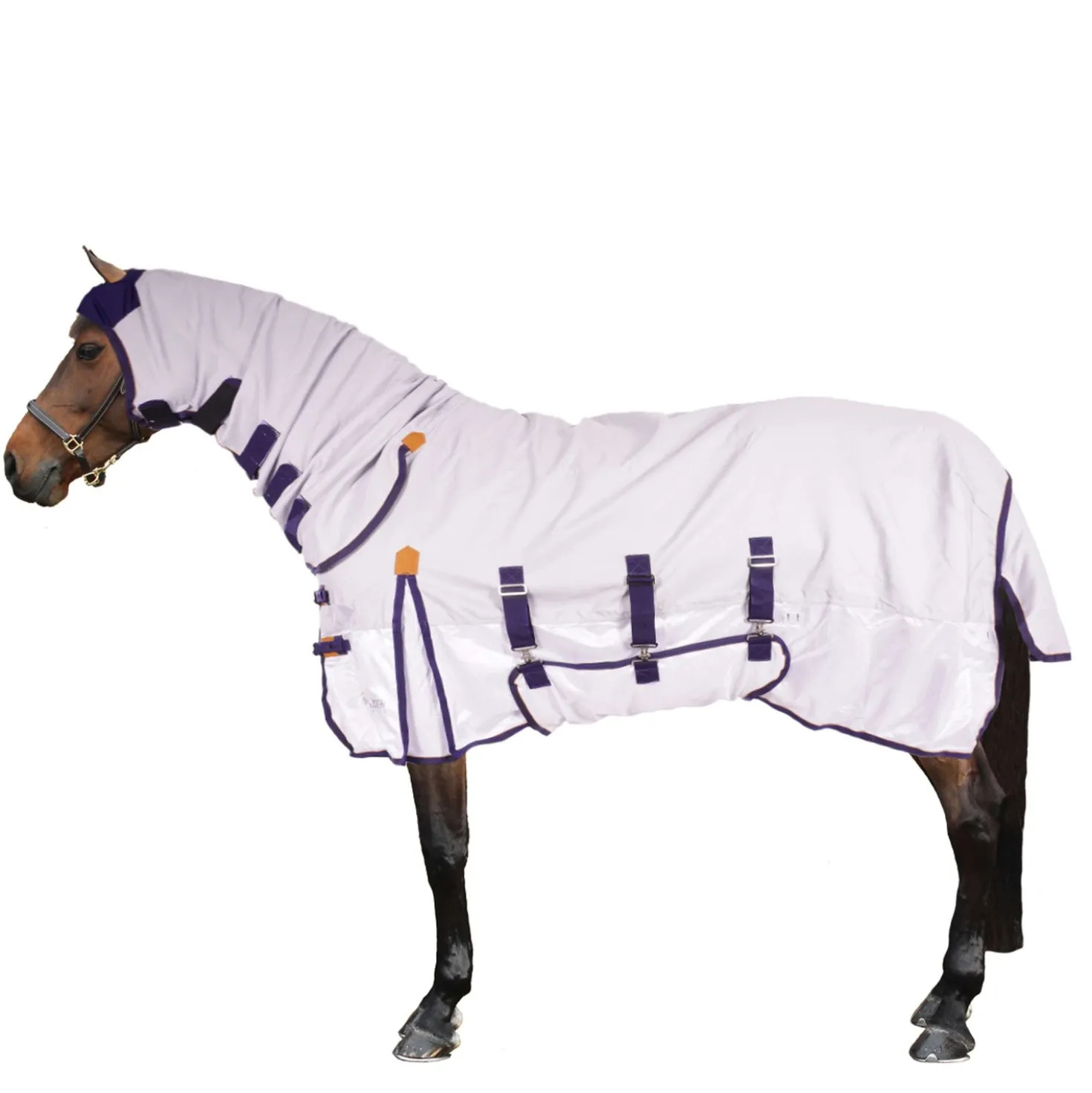 Shires Vliegendeken Highlander Plus Sun Shade Combo Grijs