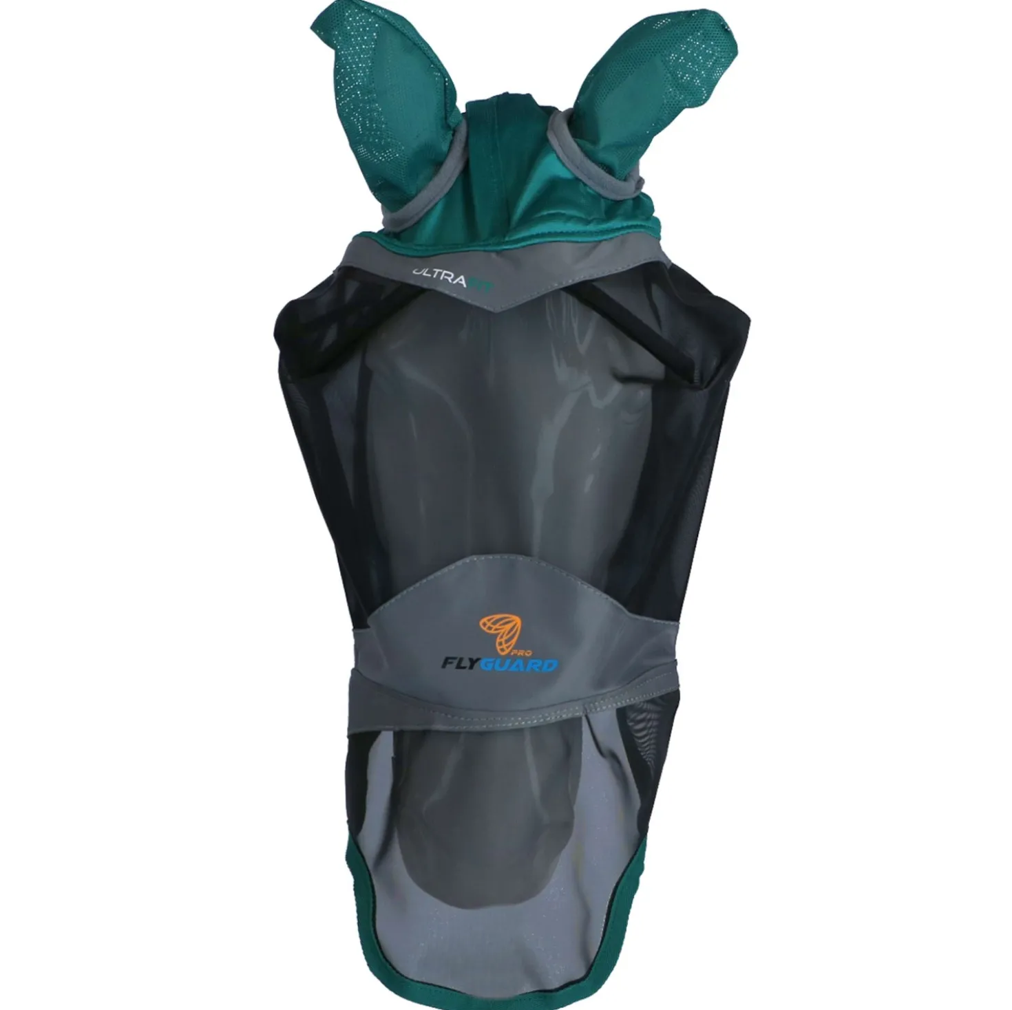 Shires Vliegenmasker Deluxe met Oren en Neus Groen