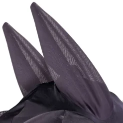 Shires Vliegenmasker Stretch met Neus Jet Zwart