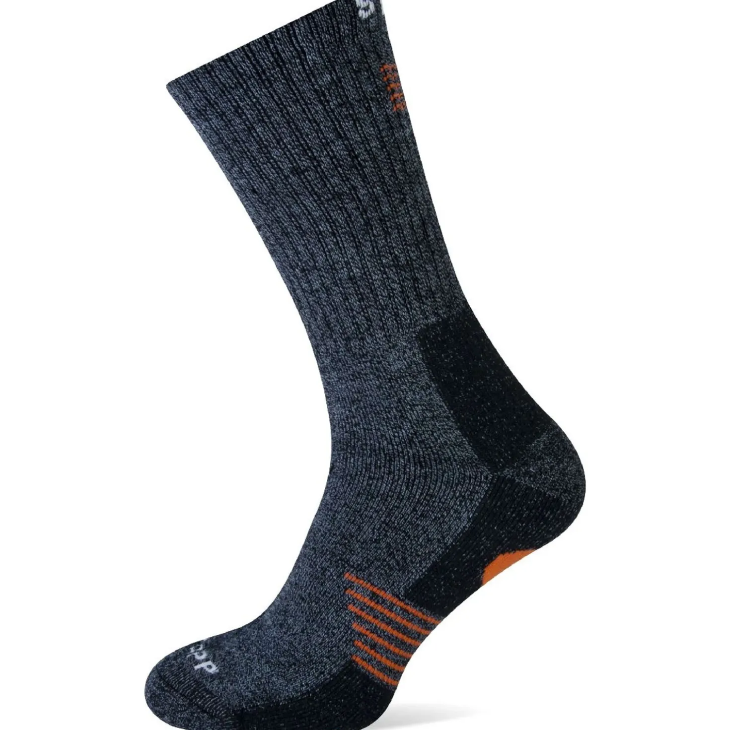 Stapp Techno Sokken Bamboo Grijs/Oranje