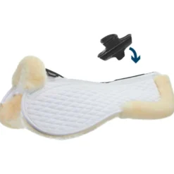 Stübben Zadelonderlegger Streamline Lambswool Springen Wit