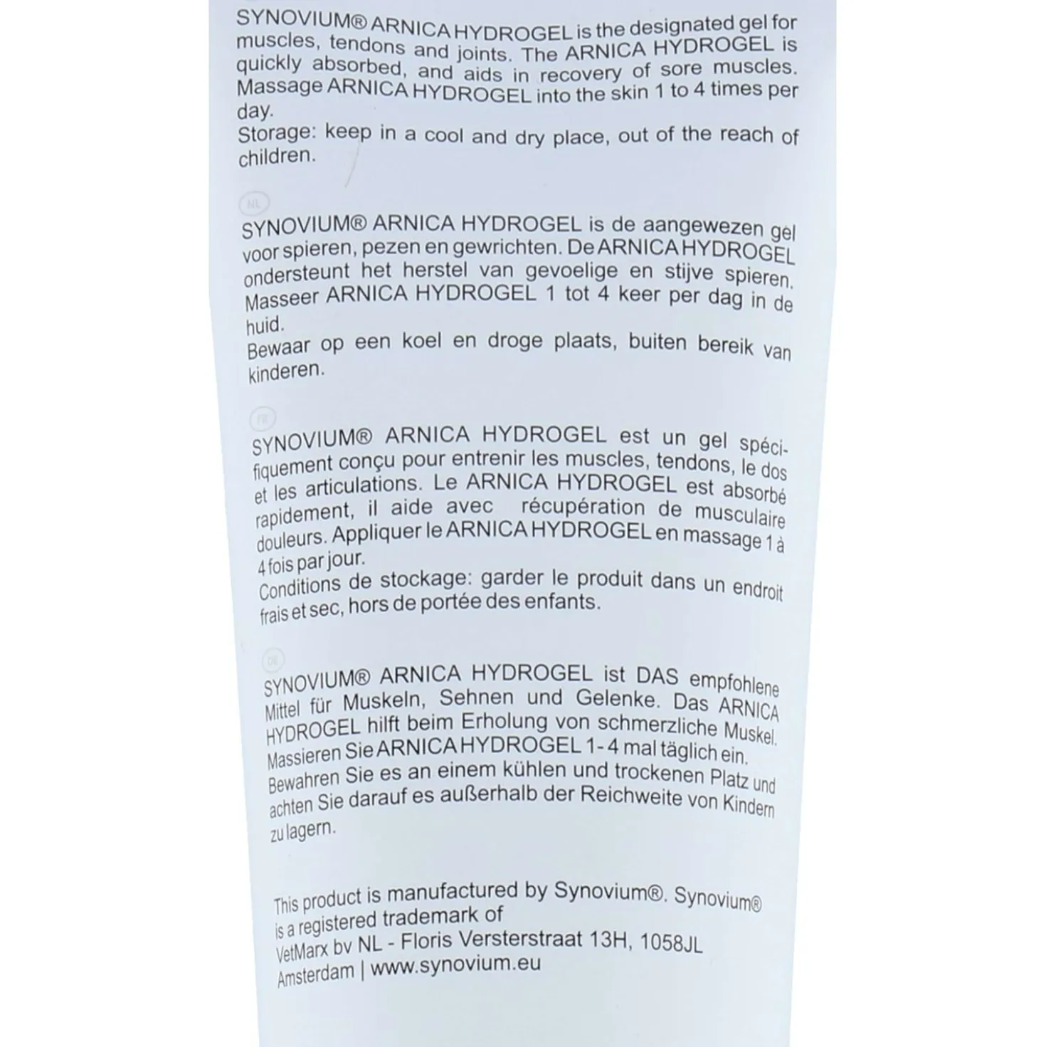 Synovium Arnica Hydro Gel