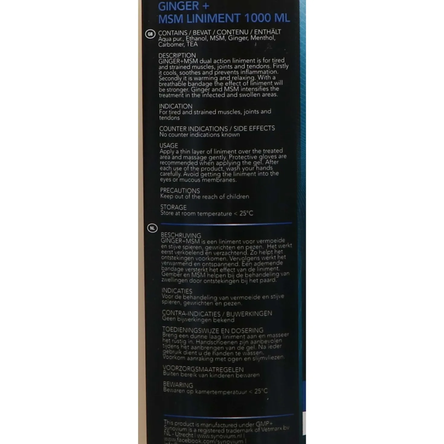 Synovium Ginger MSM Liniment