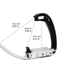 Tech Stirrups Stijgbeugels Venice Children Zwart/Bruin