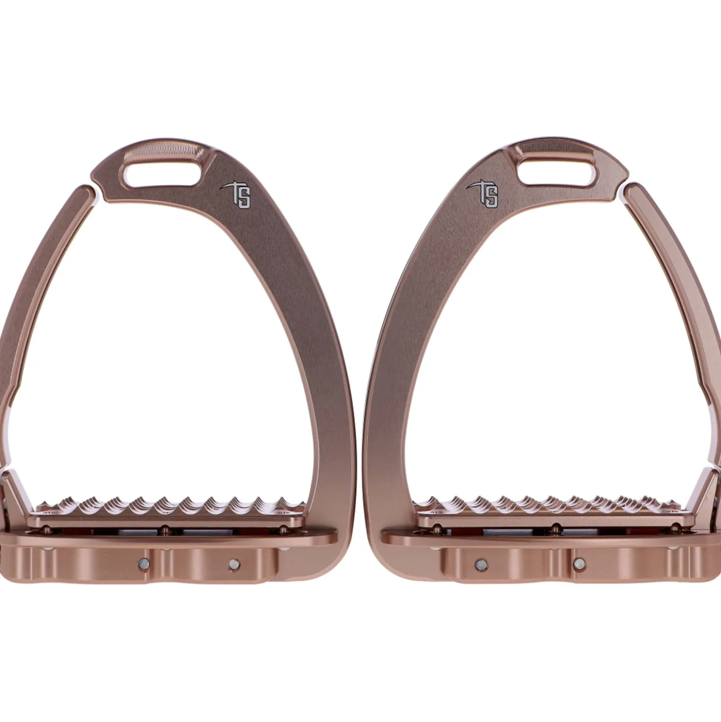 Tech Stirrups Stijgbeugels Venice Plus Swarovski Dressuur Rosegoud