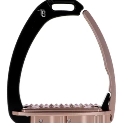 Tech Stirrups Stijgbeugels Venice Sloped Evo Swarovski Zwart/Rosegoud