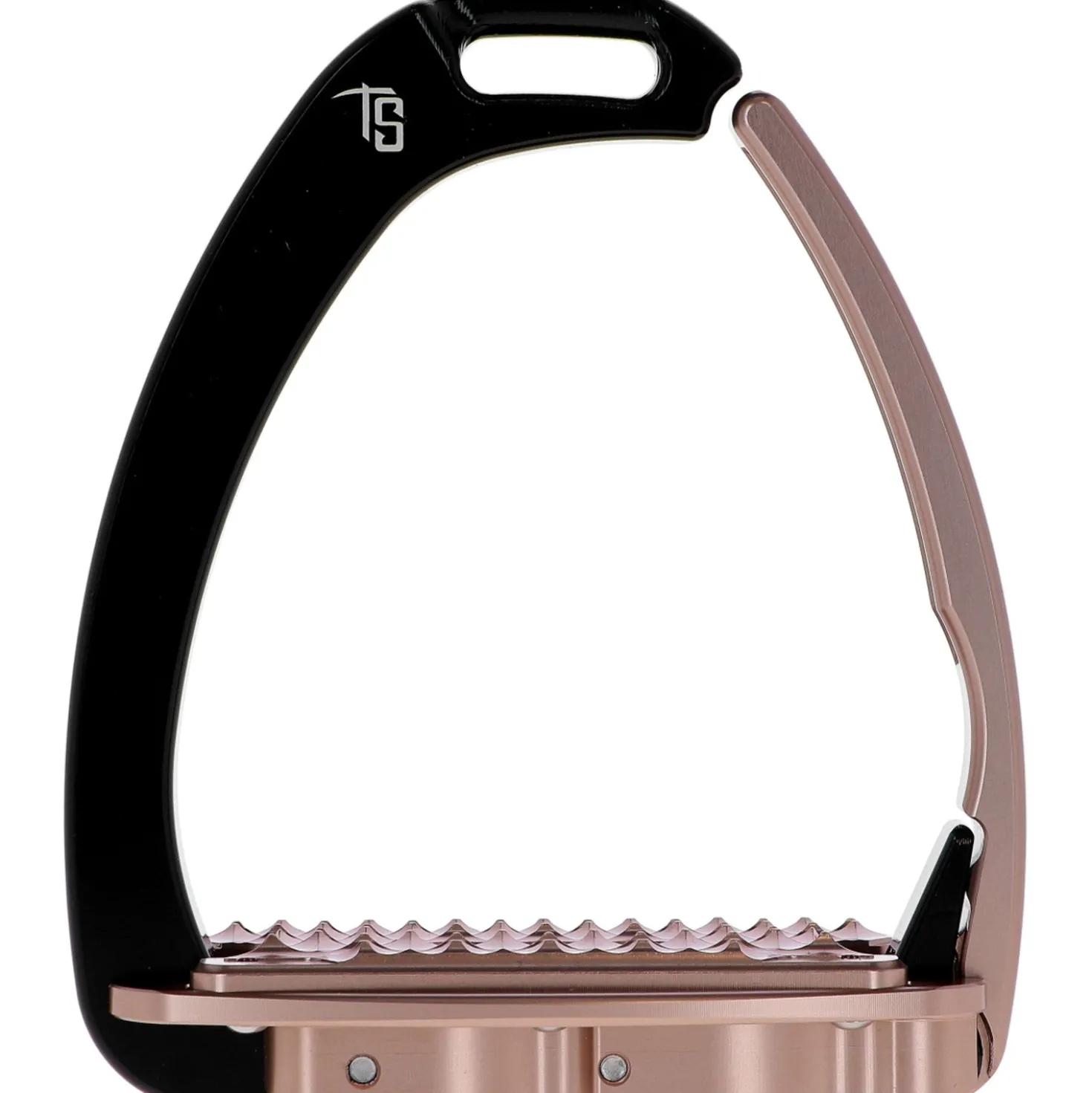 Tech Stirrups Stijgbeugels Venice Sloped Evo Swarovski Zwart/Rosegoud