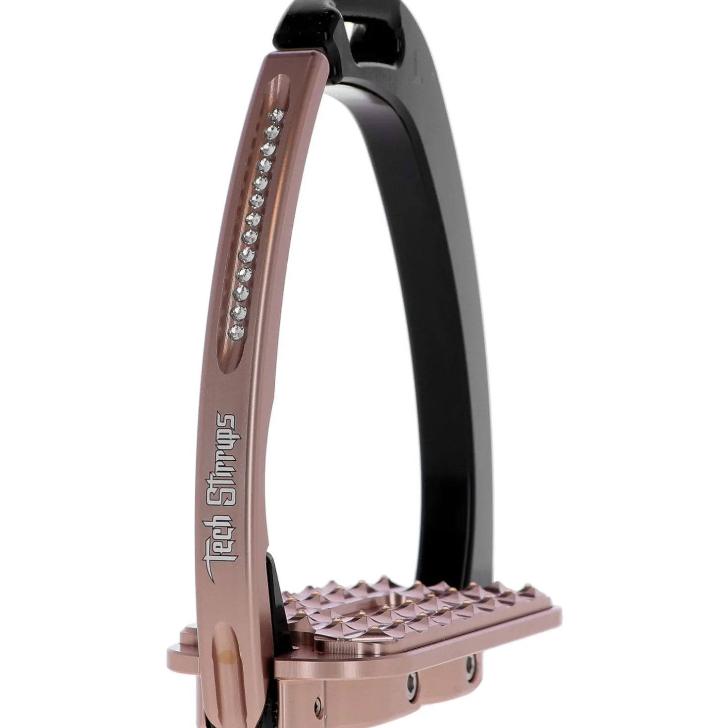 Tech Stirrups Stijgbeugels Venice Sloped Evo Swarovski Zwart/Rosegoud